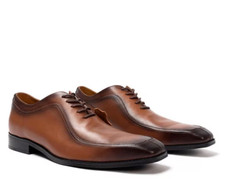 GIORGIO LEATHER DERBY SHOES