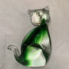 Murano Sommerso Glass Cat