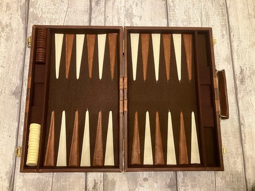 Cardinal backgammon set - set, faux