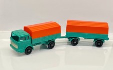 Matchbox Mercedes Truck No 1 and Trailer No 2 Green