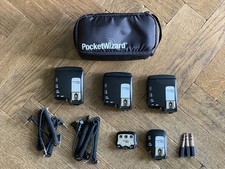 3 x Pocket Wizard Flex TT5's, 1 x Mini TT1, 1 x AC3, cables and case - for Canon