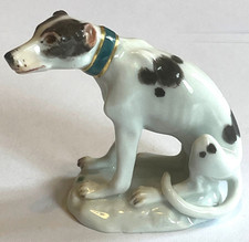Meissen Porcelain Greyhound  /