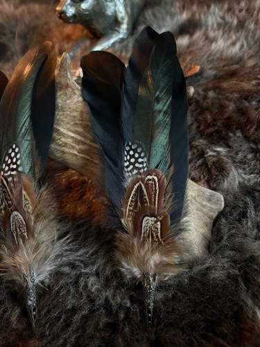 Smudging feather fan - fan, wand