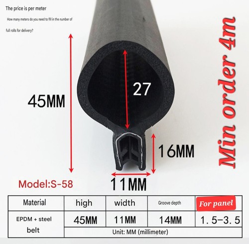 Car boot seal rubber edge - car,