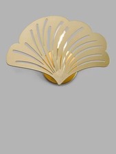 John Lewis Ginkgo Wall Light, Painted Gold, Art-Nouveau