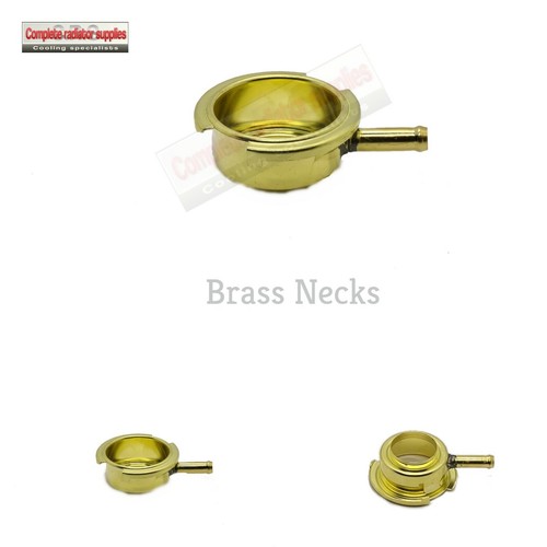 Brass radiator filler neck - brass,
