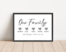 Our Family Print Personalised