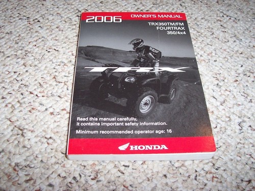 2006 honda trx350tm - 2006,
