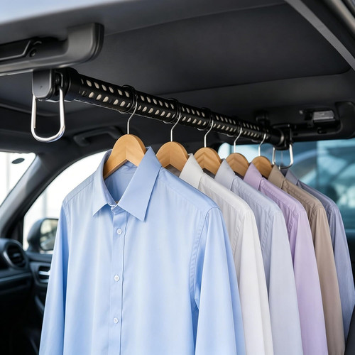 Rubber car clothes hanger bar - rubber,