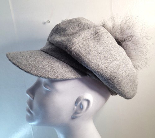 Women gray newsboy baker boy - baker,