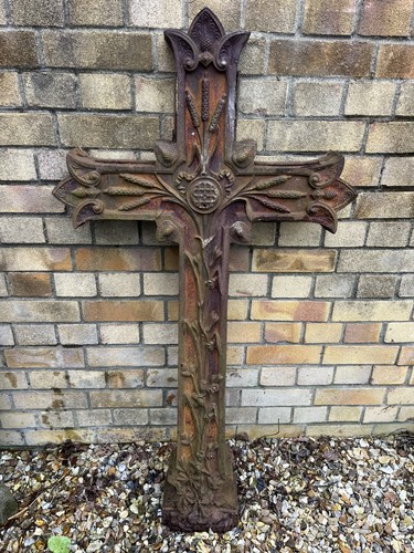 Large cast iron - large, crucifix