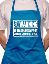 60 Year Old Git 60th Birthday BBQ Cooking Funny Novelty Apron