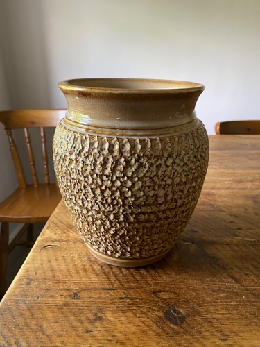 Denby pottery vase - pottery,