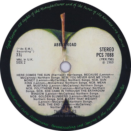 The beatles record label - the,