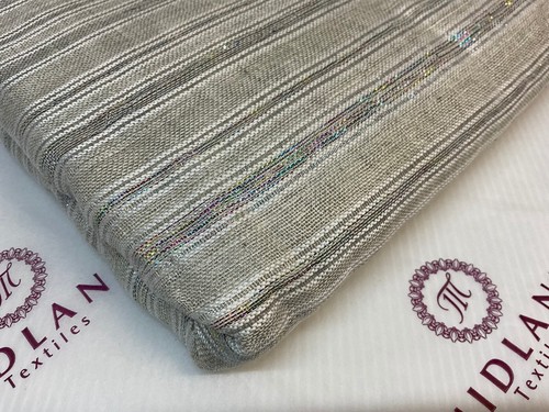 Stripped handloom linen - £7.50,