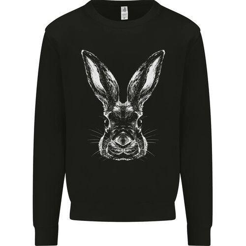 Rabbit head mens sweatshirt - rabbit,