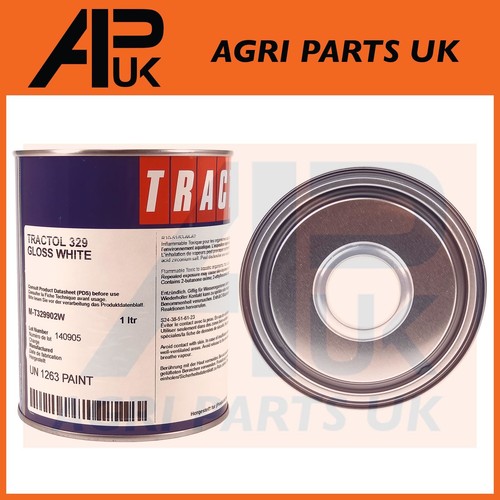 Gloss white tractol paint - gloss,