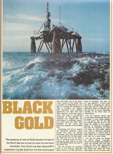 North sea oil rig - oil,
