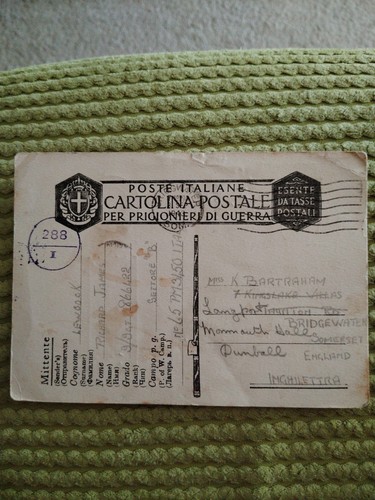 Italian pow postcard - pow, richard
