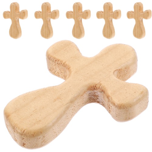 6pcs small wooden crosses - 6pcs,