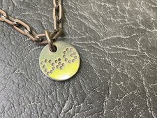 D&G Necklace - Vintage Dolce And Gabbana Circle Charm Necklace Y2K Fashion Steel