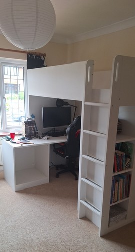 Ikea smastad loftbed with desk - loftbed,