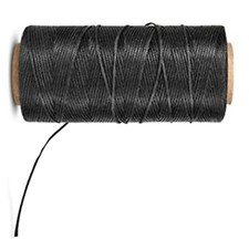 10 Metres Black Wax Cotton Cord 0.8 mm Macrame Cord, Jewellery Bracelet Necklace