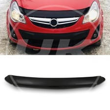 BLACK BONNET PROTECTOR STONE GUARD DEFLECTOR FOR VAUXHALL CORSA D 06-14
