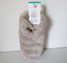 Primark Ladies Mocha Ankle Slipper Socks Size 2-5 Super Soft House Shoes NEW