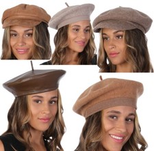 Ladies Winter Hats Netural Cozy Caps Baker Boy Beret Caps Hats Wool Fashion