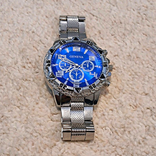 Geneva quartz analogue watch - geneva,