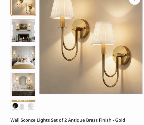 Set wall sconce lights - of,