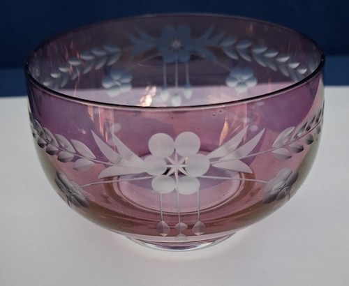 Vintage bohemia crystal glass - vintage,