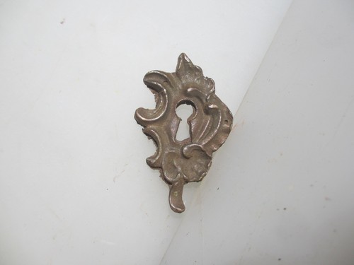 Vintage brass door escutcheon - door,