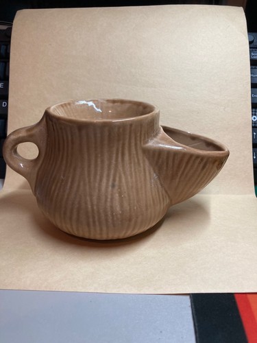 Vintage pottery shaving mug - pottery,