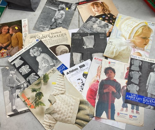 Job lot vintage knitting - job,