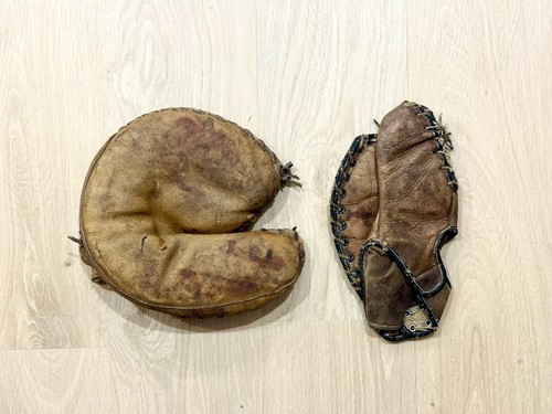Vintage baseball gloves - vintage,