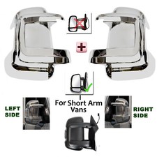 Wing Mirror Cover Protectors Fits Fiat Ducato 2006 to 2024 Left & Right Side.