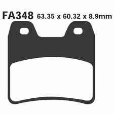 PAIR OF PADS EBC FA348 FOR