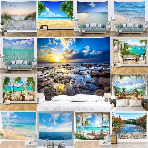 Beach seascape tapestry - 3d,