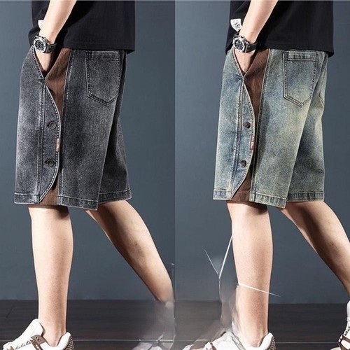 Men knee length casual jeans - men's,