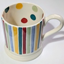 Stripped Emma Bridgewater 1/2 Pint Mug Good Condition Used