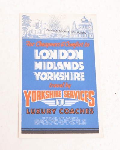 Bus coach timetable leaflet - bus,