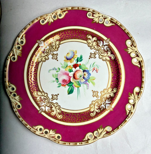 Antique porcelain hand - hand, painted