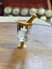 Swarovski Crystal Champagne Bottle In Ice Bucket !!!