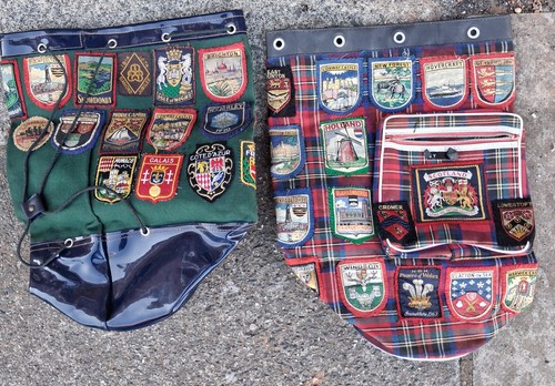 X57 vintage fabric badges - x57,