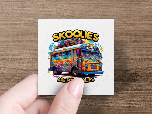 Vibrant skoolie bus sticker - skoolie,