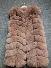 real fox fur gilet