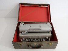 Perkins Brailler Manual Braille Typewriter With Carry Case Vintage