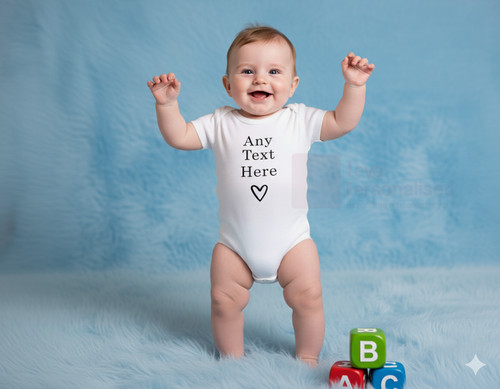 Personalised baby grow - baby,